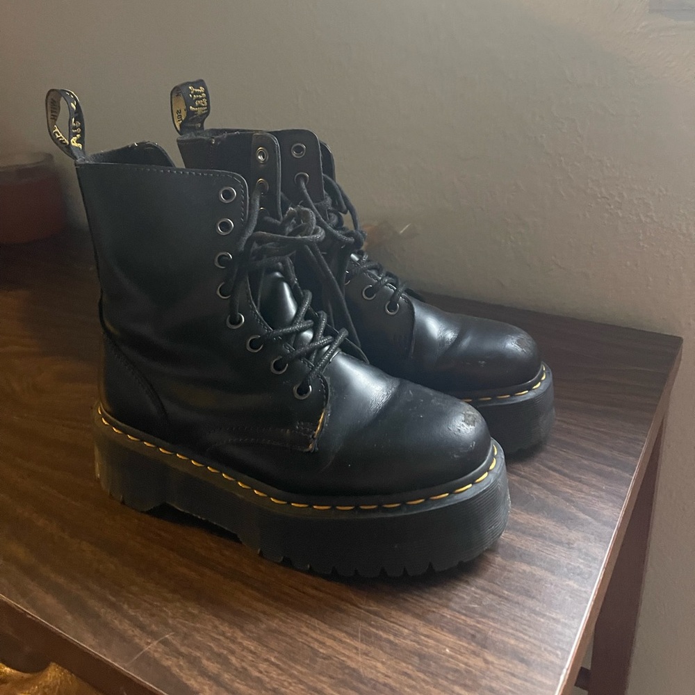 Dr. Martens Jadon Boots Smooth Leather Platforms
